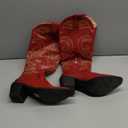 wetkiss Knee High Cowboy Cowgirl Boots for Women, with Unique Embroidery, Side Zipper and Chunky Heel Design
 8.5