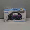 Speakers, 80w (Peak) Portable Wireless Speaker with Lights, Stereo Loud Sound, IP67 Waterproof, Deep Bass Outdoor Speakers Bluetooth 5.3 Dual Pairing for Home Party Beach Camping, Gifts, Black