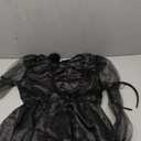 Morph Kids Gothic Witch Costume For Girls - Black Witch Dress For Kids - Spooky Halloween Outfit For Girls (10-12 years) L