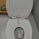 Mayfair NextStep2 Toilet Seat with Built-In Potty Training Seat, Slow-Close, Removable that will Never Loosen, Elongated, White