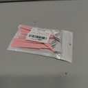 9 Pcs Precision Tweezers, Stainless Steel Craft Tweezers for Crafting, Curved Tweezer Multipurpose Pointed Long Tweezer for Crafting DIY Bead Jewelry Making, Scrapbooking, Crafts, Nail Art (Pink)