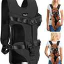 Dog Backpack Carrier, Legs Out Easy-fit Dog Front Carrier for Small Medium Dogs, Adjustable Hands Free Dog Chest Carrier for Hiking Cycling (B,Medium)