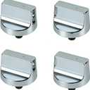 4 Pack Upgraded W11517334 Stove Knobs Replacements for Whirlpool Gas Stove Knobs Cooktop Oven Range Electric Knobs W10850033 W11122869 W11458842 WEG745H0LZ WEG515S0FB0 WEG745H0FS0 Parts Metal Base