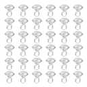 BLUE PANDA 26Pack Plastic Diamond Rings for Bridal Shower Game, Bulk Set for Bachelorette Party Favors (1 x 1.5 In) - Bachelorette Party Accessories - Fake Diamond Ring