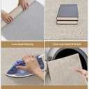 Color&Geometry Extremely White Beige Small Ultra Thin Indoor Door Mat 17"x30", Machine Washable Front Door Mat Non Slip, Low Profile Entrance Mat Indoor, Absorbent Carpet for Inside Use (FOLD)