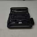 HOTO 40-Piece Tool Kit, Household Essentials tool set w/Smart Electric Screwdriver (LED, 3 Torque) + 14 Tools & 26 Accessories | Pro-Grade Compact Organizer for Home, Dorm Repairs, DIY