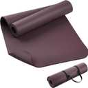 KEEP Extra Thick NBR Yoga Mat for Women & Men, 10mm Thick, 72”x32” Large Exercise Mat with Non-Slip Workout Mat for Yoga, Pilates, Stretching, Meditation – Wide & Cushioned Fitness Mat