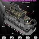 Camouflage Case for Samsung Galaxy S25 with Screen Protector, Military Grade Shockproof Camo Case with Kickstand for Galaxy S25/S24 MCM Army Green