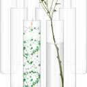12 Pack Glass Cylinder Vases 16 Inch Tall Clear Flower Vase for Centerpieces, Hurricane Floating Candle Holder Wedding Decorations, Floral Vase Bulk for Table Shelf Party Home Deco (16 x 3.35 Inch)