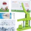 Button Maker Machine 25mm (1 in) DIY Gift, Installation-Free Pin Maker Machine, Pin Badge Button Press Machine with Free 500pcs Button Parts&100pcs Pictures&Circle Cutter&Magic Book(Green)