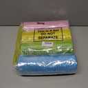 Unittype 5 Rolls Easter Poly Mesh Ribbons and Wired Edge Ribbons, 10 Inch x 10 yd Metallic Mesh Ribbon 2.5 Inch x 10 yd Satin Ribbon for DIY Craft Party Decoration(Pink Yellow Blue Green,Grid)