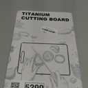 100% Titanium Cutting Board for Kitchen - Dishwasher Safe Chopping Boards with Handle, Reversible Charcuterie Board for Home Counter Outdoor Camping Housewarming Gifts for Women (18 x 12)