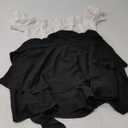 AOHITE Womens Summer Tube Top Dress Off-Shoulder Ruffled Flowy Mini Short Dresses (Small, B-black & White)