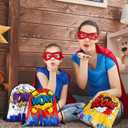Kajaia Hero Party Favors Bags Comic Heroes Drawstring Backpacks Goodie Candy Gift Bags for Christmas Birthday Party Supplies(30 Pcs)