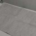 MontVoo -Bath Mat Rug-Rubber Backing Non Slip Quick Dry Absorbent Thin Bathroom Rugs Fit Under Door-Faux Suede Surface Bathroom Floor Mats-Shower Rug for in Front of Bathtub Shower Gray 20"x32" (Grey)
