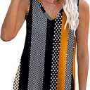 XIEERDUO Womens Tank Tops V Neck Eyelet Embroidery Casaul Sleeveless Shirts (S)