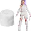 Preboun Halloween Mummy Bandage Wrap Bloody Gauze Zombie Makeup Props Creepy Costume Bandage Cosplay Party(White,131.2 ft X 3.15 Inch)