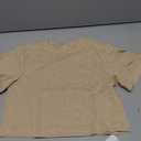 Girls Short Sleeve Crop Tops Kids Fashion Athletic Crew Neck Cropped T Shirts Casual Basic Tees. Size 7-8Y