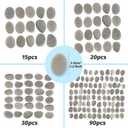 DALTACK 30 Pcs Large Rocks for Painting, Natural River Rocks, Flat River Rocks, 2-3 Inches Stones for Arts & Crafting