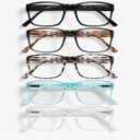 Gaoye Professional Reading Glasses for All Day - Computer Readers with Blue Light Protection - Value Pack