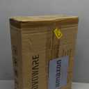 Nuovoware 3-Tier Liquor Cabinet with Wine Rack, Freestanding Liquor Stand with 8-Bottle for Mini Bar, Versatile Wine Rack Freestanding Floor with Tabletop and 8 Glass Holders, Black+Retro Brown