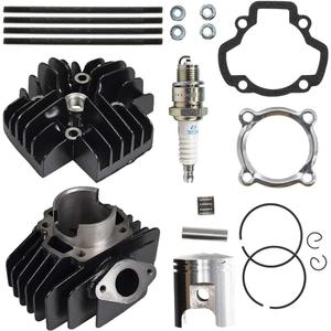 NICHE 60cc Big Bore Piston Gasket Cylinder Head Kit for Yamaha PW50 YF60S 4-Zinger Tri-Zinger BP4-HS000-00 517-11181-01