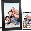 AEEZO 10.1 Inch WiFi Digital Picture Frame, IPS Touch Screen Smart Cloud Photo Frame with 32GB Storage, Easy Setup to Share Photos or Videos via AiMOR APP, Auto-Rotate, Wall Mountable (Black)