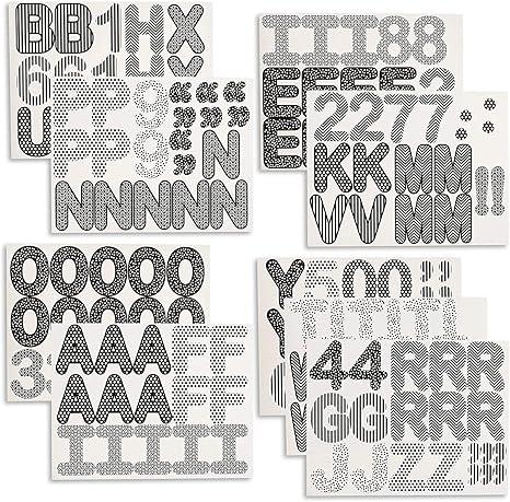 Juvale Bulletin Board Alphabet Letters and Numbers (144 Count )