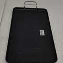 Imusa Double Burner Griddle Non-Stick 20-Inch, Black (20" x12")