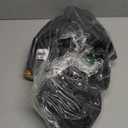 Garden Hose 50ft, Non-Expanding, Lightweight, Leak-Proof Metal interface, No-Knots, Portable, Wear-Resistant, Sturdy, Flexible, 3/4GHT, Water Hose for Yard, Garden (Black)