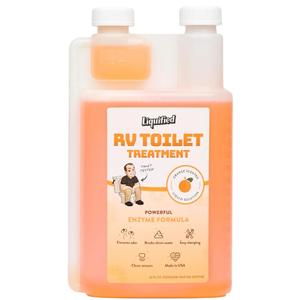 Liquified RV Toilet Treatment - Black Holding Tank Digester - Odor Eliminator - Orange Scent - Matts RV Reviews (Orange, 32oz)