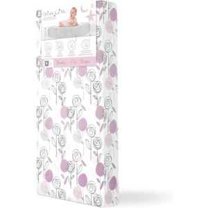 Dream On Me Floral Dreams 2-in-1 Crib Mattress, Dual-Sided for Infants & Toddlers, Waterproof Cover, GREENGUARD Gold Certified, Fits Full Size Crib & Toddler Bed, 52 x 28 x 5