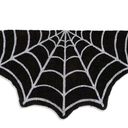 Halloween Doormat, Spider Web Spooky Gothic Cute Fun Halloween Floor Mat, Non Slip Washable Welcome Door Mat, Fall Thanksgiving Rugs for Indoor Outdoor Entrance Home Bathroom Living Room Decor (Black)