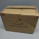 13 Inch Ceramic Christmas Tree, Tabletop Christmas Tree with Multicolored LED Lights and Star, Battery Operated Vintage Lighted Ceramic Tree for Home Office Table Holiday Decorations, White