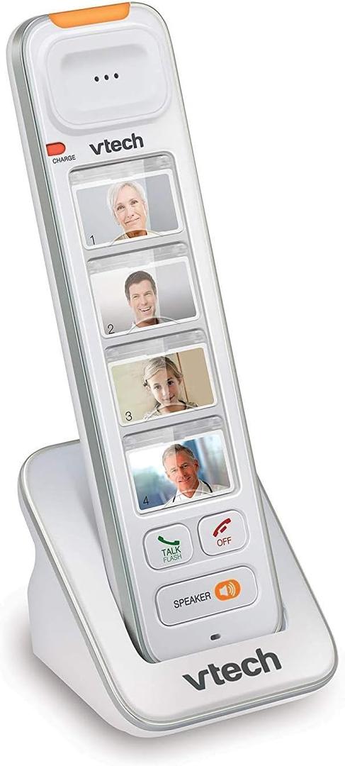 VTech SN5307 Amplified Photo Dial Additional Handset with Big Buttons, Large Display & 4 Photo Speed Dials for SN5127 & SN5147 Senior Phones