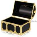 Cabilock 12 Pcs Treasure Chest for Kids Small Wedding Favor Boxes Favors Mini Pirate Chest Party Containers Themed Small Decor Vintage Candy present Boxes Bulk Pirate Candy Golden