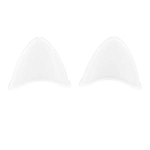Motoforti 2pcs Cat Ears Style Attachments Helmet Decoration Accessories Self Adhesive Universal Helmet Cover Sticker for Motorcycle Bicycle Scooter White TPU