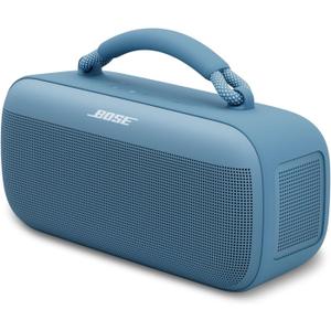 Bose SoundLink Max Bluetooth Speaker - Portable Wireless Party Speaker, IP67 Waterproof, Rope Handle, Up to 20 Hours of Playtime, USB-C, Built-in 3.5mm AUX Input, Blue Dusk