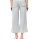 kensie Jeans for Women Drapey Ankle High-Rise Easy Drawstring Wide 26-Inch Inseam, Camden, 2 (Blue)