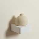 Freezing point Small Floating Shelf,Mini Wall Shelves for Kitchen Bedroom Living Room Bathroom Wall Decor Plant Display Collectibles Corner Decorative Storage Tiny White