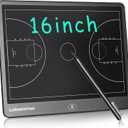 Electronic Basketball Coaching Board - 16 inch LCD BasketballTactics Board with Stylus Pen, Basketball Coach Essentials