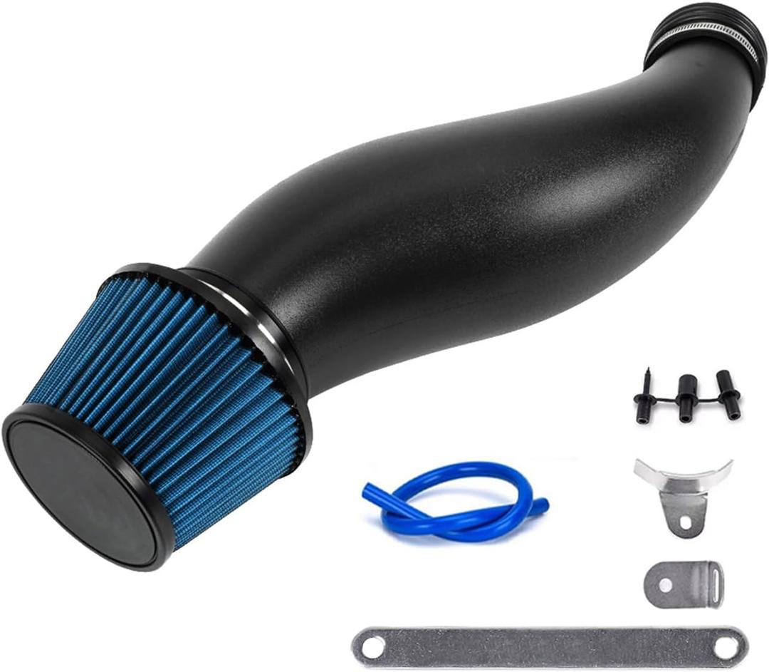 For 92-00 Honda Civic 94-01 Acura Integra Cold Air Intake Pipe Kit Power High Flow with Air Filter Compatible with 1992-2000 Honda Civic EK EG & 1994-2001 Acura Integra DC EG EK DC (Black)