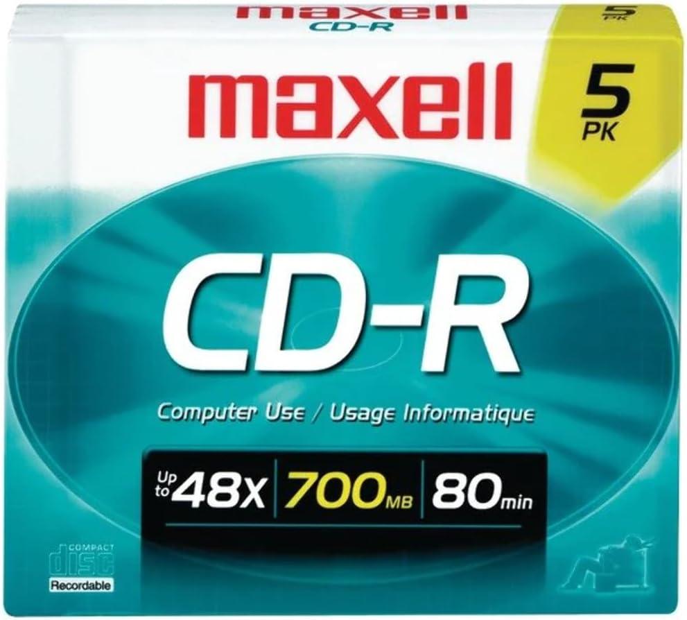 Maxell 648220 648220 CD-R Disc 5 Count