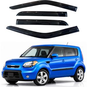 IG Window Visors Fit for 2009-2013 Kia Soul, Out-Channel Rain Guards Vent Wind Deflectors 4PC, Car Accessories for 09-13 Soul
