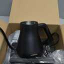 INTASTING Electric Kettles, Gooseneck Electric Kettle, 1 Temperature Control, Stainless Steel Inner, Quick Heating, for Pour Over Coffee, Brew Tea, Boil Hot Water, 0.9L Black