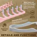 Texture Comb 2PCS Wide Tooth Hair Styling Comb for Men & Women(Grey+Pink)