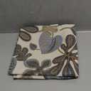 Set of 2 Jacquard Tropical Leaf Pattern Throw Pillow Covers Decorative Pillowcase 20X20 Inches,Blue Cream