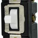 Leviton 20-Amp 120/277-Volt Toggle Single-Pole AC Quiet Switch, 1257-W, White