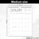 2 x Guasslee Wall Calendar 2026-2027, 14"x11.5" Vertical Wall Calendar 2026, 13-Month Desk/Wall Calendar From 2026 Jun - 2027 Jun, Monthly Hanging Planner Spiral Bound For School Home Office Organizing