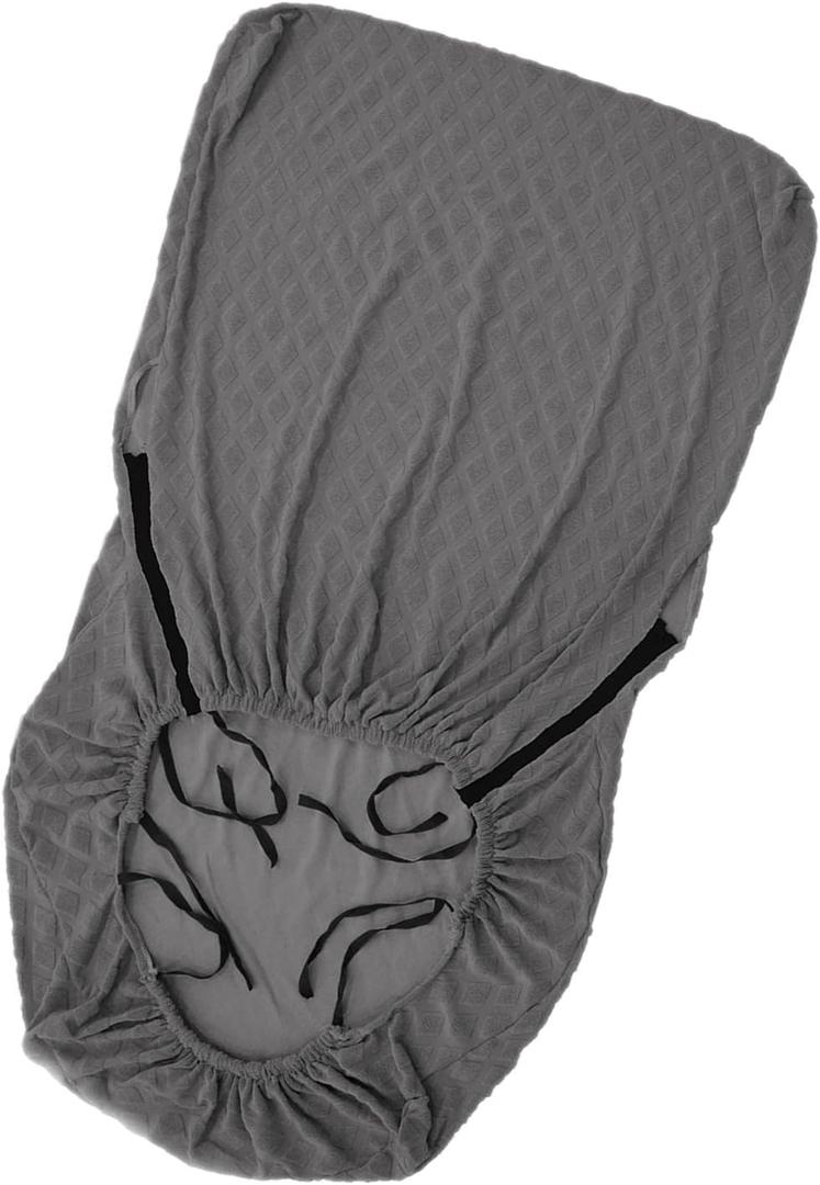 Duiaynke Wood Arm Chair Cover Elastic Chair Cover Stylish Widely Usage Washable Made of Polyester Spandex Jacquard Fabric Durable (Gray) (Grey)